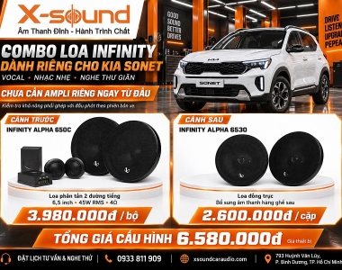 Kia Sonet độ loa gì? 3 cấu hình nâng cấp âm thanh gọn, hay và không chiếm cốp