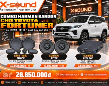 Toyota Fortuner độ loa gì? Cấu hình âm thanh cho SUV 7 chỗ