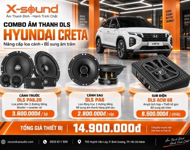 Hyundai Creta độ loa gì? Cấu hình 2-way + sub điện đáng nâng cấp