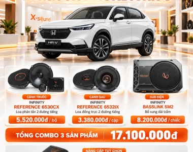 Honda HR-V độ loa gì? Infinity Reference + BassLink SM2 gọn và dễ nâng cấp