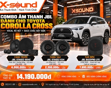 Corolla Cross độ loa gì? Từ thay loa zin đến DSP + sub điện