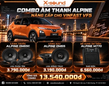 VF5 độ loa gì? 3 cấu hình JBL, Alpine, Harman đáng nâng cấp