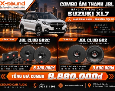 Độ Loa Suzuki XL7 Với JBL Club 602C + Club 622 – Nâng Cấp Âm Thanh 4 Cửa Hiệu Quả