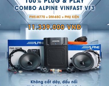 Combo Alpine Plug & Play cho VinFast VF3 – Nâng cấp âm thanh chuẩn zin tại Bình Dương & TP HCM