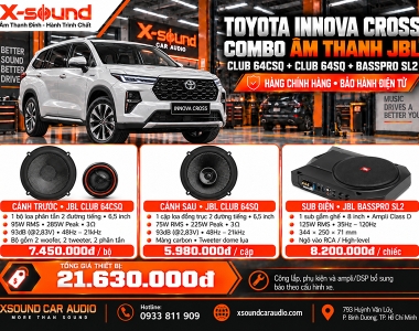 Innova Cross độ loa gì? Tối ưu âm thanh 3 hàng ghế với loa, DSP và sub