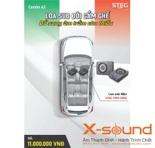 Combo A3 – Loa Sub Đôi Gầm Ghế STEG TWIN SW65