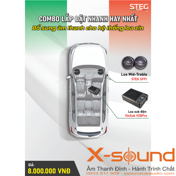 Combo Lắp Đặt Nhanh – Bổ sung âm thanh cho hệ thống loa zin