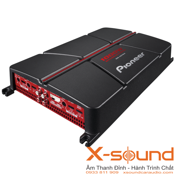 Pioneer GM-A6704 – Amply 4 Kênh Class AB Công Suất 1000W, Âm Thanh Mạnh Mẽ Cho Xe Hơi