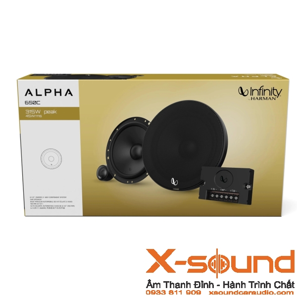 Loa ô tô Infinity Alpha 650C | Nâng cấp loa xe hơi tại Bình Dương