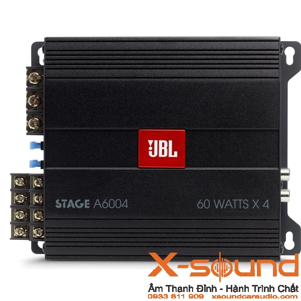 Amply JBL STAGE A6004 chính hãng – Amply ô tô 4 kênh mạnh mẽ | XSound Car Audio Bình Dương TP.HCM
