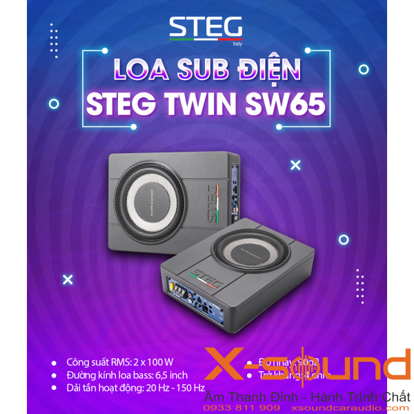 Loa sub điện STEG TWIN SW65